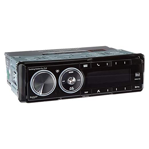 Dual Electronics XML8100 AM/FM Car Dashboard Mechless Receiver with iPod Docking Station, BT Ready, SWI, iPlug, and Remote (Black)