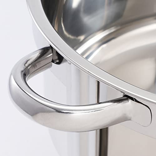 6er-Pack Edelstahl-Chafing-Dish-Buffetwärmer-Set, 5 Qt runder Chafer-Dish mit Lebensmittelschale, Wate-Pfanne, Deckel, Rahmen und Brennstoffhalter – Bild 7