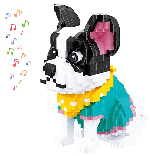 Bulldog Building Set Toys, 917 Pcs, with Original Scene Music, Gi...