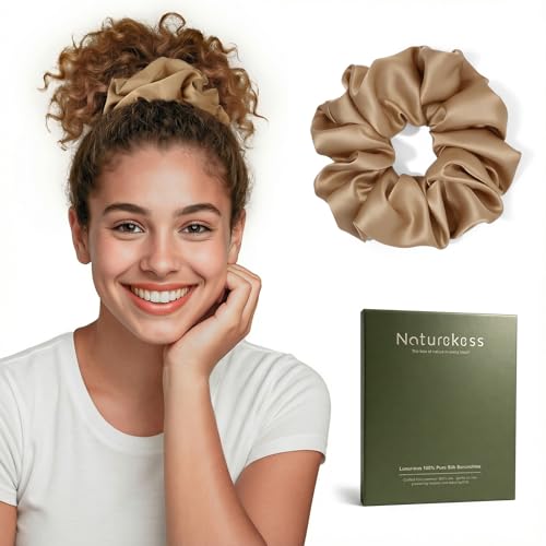 Mulberry Silk Oversized Scrunchies for All Hair Types