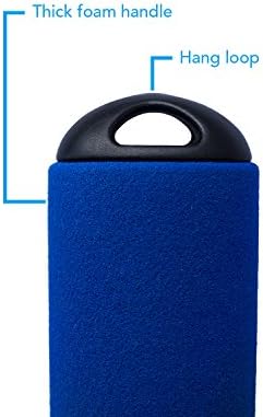 desired tools Snow & Ice Scrapers for Car Windshield - Snow Brush & Frost Removal Tools with Foam Handles, Snow Removal for Car SUV or Truck, Snow Shovel for Car, Scratch Free (Blue & Red 2-Pack)