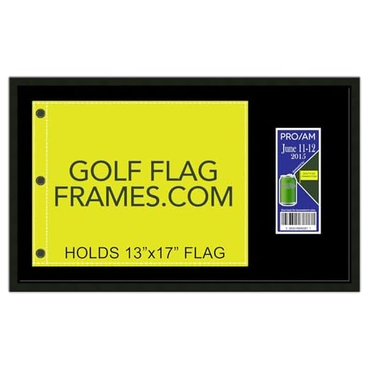 Flag and Ticket Frame for Golf Memorabilia