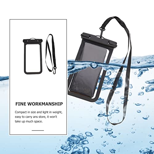 Bolsa para telefone à prova d'água: Capa de celular transparente subaquática com cordão de pescoço
