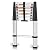 Yvan Telescoping Ladder,12.5 Feet Aluminum Telescopic Extension Ladder,Soft Close Design Multi-Purpose Extendable Ladder for Household Daily or Hobbies,330 Lb Capacity