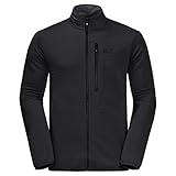 feuchtigkeitsregulierend Jack Wolfskin Herren Modesto Jacket Men Warme Fleecejacke, Black, L