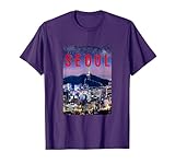 Seoul City South Korea Nightlife City Skyline Namsan Tower T-Shirt