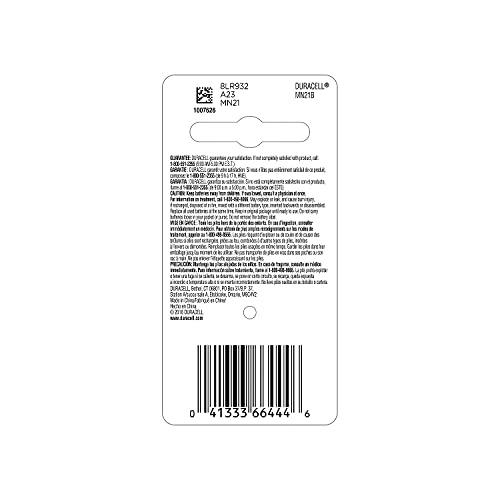 Duracell 21/23-12V Alkaline-Battery, 1 Count Pack, 21/23 12 Volt Alkaline-Battery, Long-Lasting for Key Fobs,-Car Alarms, GPS Trackers, and More - image 2