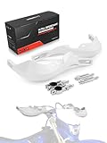 JFG RACING Dirt Bike Handguards,7/8' and 1 1/8' Handlebar Dirtbike Hand Guards Accessories Universal for CRF XR YZF XC KX 125 150 250 300 Motorcycle ATV Pit Bike Ebike Motocross Enduro MX-White