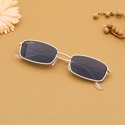 Image of Ted Smith Polycarbonate UV Protection Metal Square Sunglasses