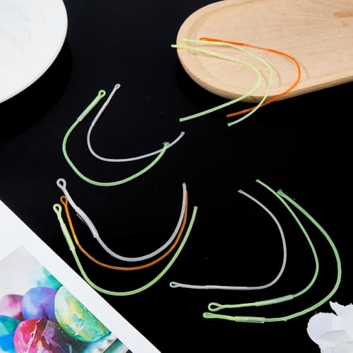 SUPERFINDINGS 18 Pièces 9 Styles Connecteur de Bas de Ligne pour Pêche à la Mouche Fils de Nylon Bas de Ligne Pêche 30lb Transparent et Connecteurs à Boucle Tressés de Lignes Capture Visibilité – vue 4