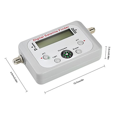 Lasamot Medidor Digital de Sinal por Satélite, Localizador de Sinal por Satélite, Medidor de Sinal p
