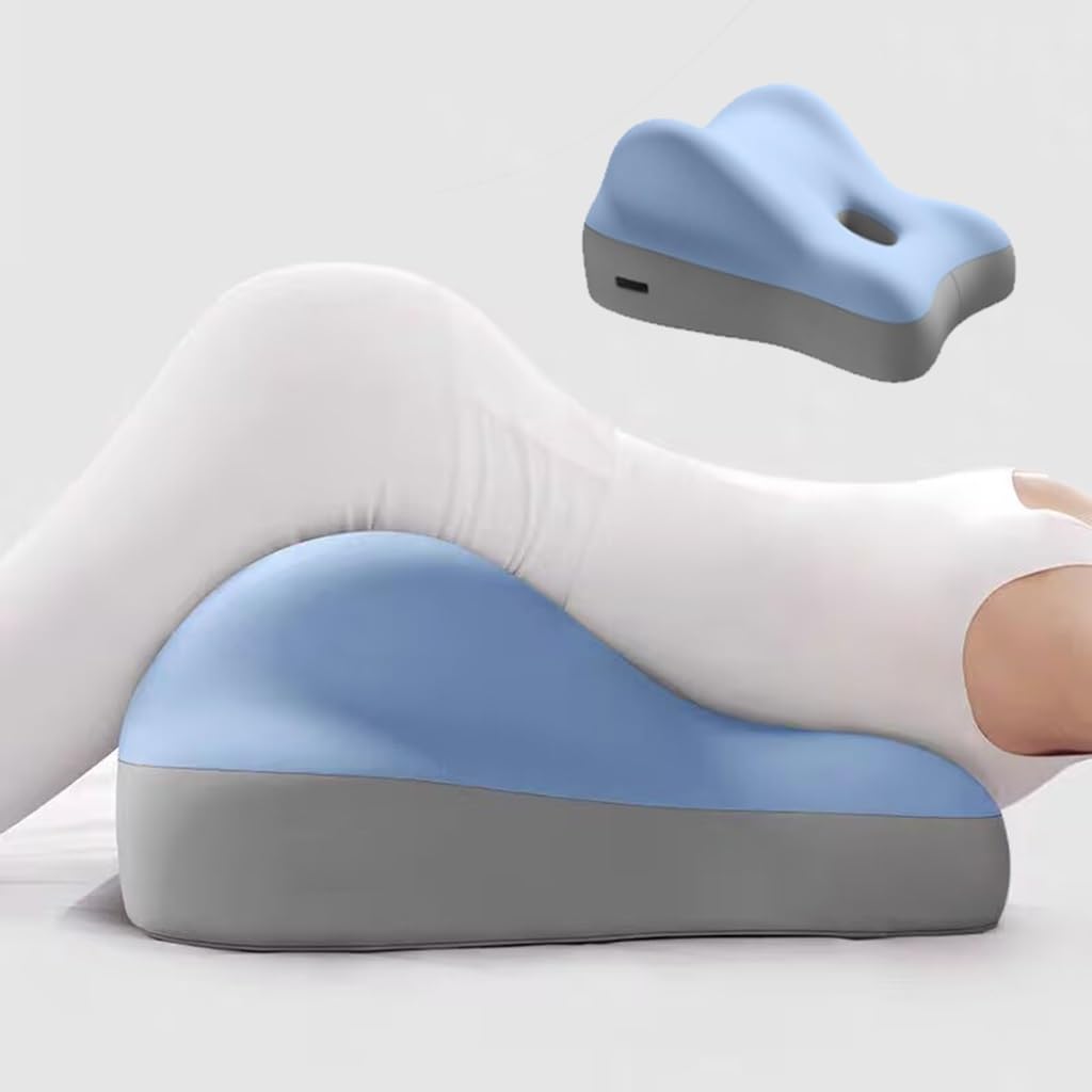 Eqvexd Butt Cushion Couples Pillow, Cushion for Couples, Suitable for Home Use, Ideal Sitting and Lyings Ergonomic Support,for Intimacy Couples in Variou Positions(Blue)