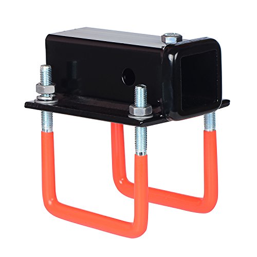 HiTow RV Bumper Bike Rack Carrier Hitch Receiver Adapter for 4" Square RV Bumpers Bike Cargo Coachman