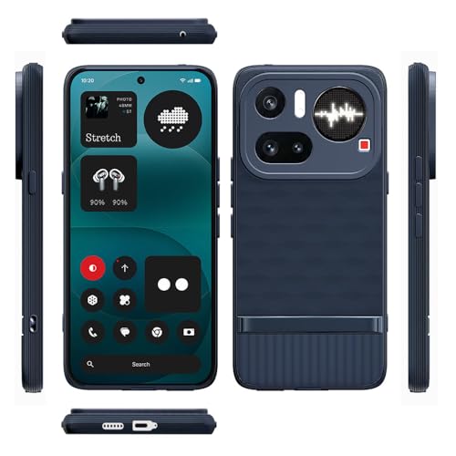 Image of Shockproof Case Compatible with Nothing Phone (4a) Pro 5G | Full Camera Protection | TPU Flexible Back Cover for Nothing Phone (4a) Pro 5G (Steel Blue)