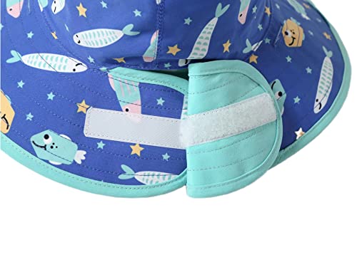 Connectyle Kids Upf 50+ Adjustable Hat For Boys Reversible Sun Hat Uv Protection Bucket Hat Fish Xl #TOP5