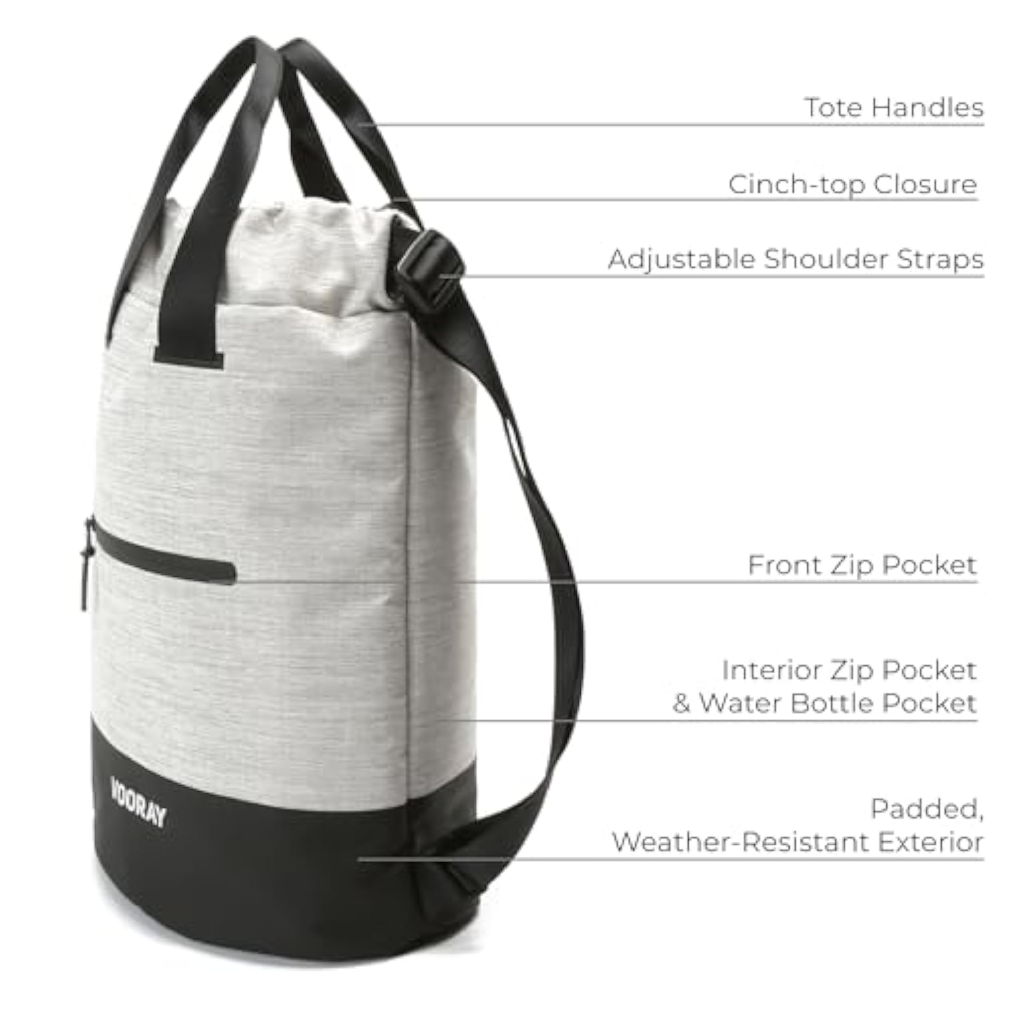 23L Ultra-Durable Flex Cinch Gym Drawstring Backpack
