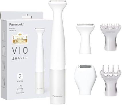 Amazon | パナソニック 除毛器 フェリエ VIO専用シェーバー IPX7防水 ドライ剃り 乾電池式 グレー調 ES-WV62-H