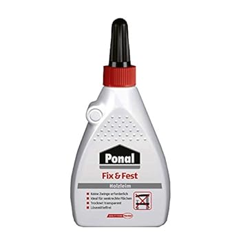 Ponal Express Holzleim transparent und schnell trocknender Holzkleber f&uumlr vielseitige Verleimungs- & Bastelarbeiten wasserf