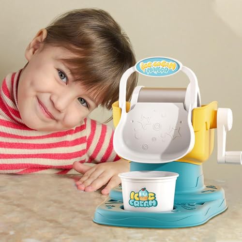 Eismaschine– Eismaschine, Softeismaschine | -Joghurt-Hersteller, gebrauchsfertig, leicht zu reinigen, manuelle Eismaschine für Kinder, Eismaschine für Kinder, Softeismaschine – Bild 3
