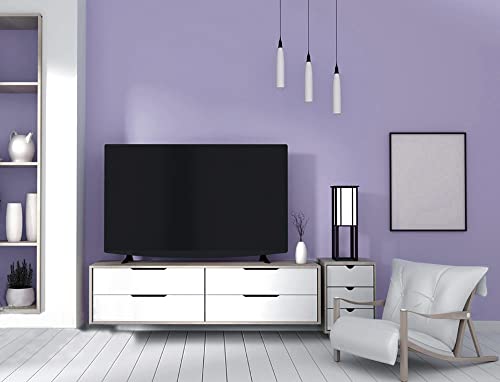 Image of 393 inchx17.7 inch Peel and Stick Wallpaper Solid Color Purple Contact Paper Self Adhesive Removable Wallpaper for Wall Covering Vinyl Rolls