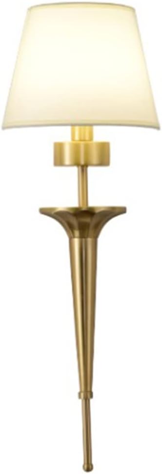 LUCBEI Wandlamp Alle koperen slaapkamer zwarte enkele kop wandlamp, woonkamer gangpad nachtkastje studie slaapkamer striplamp Muurbevestiging