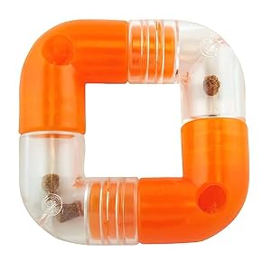 Planet Dog Orbee-Tuff Link Orange Interactive Treat-Dispensing Puzzle Dog Toy, 4-Piece Planet Dog Orbee Tuff Link Orange Interactive Treat Dispensing Puzzle Dog Toy 4 Piece