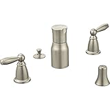 Moen T5225BN Brantford Two-Handle Bidet Faucet Trim Kit, Valve Required, Brushed Nickel
