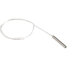 PT100 Temperature Sensor Probe, WZP-035 Two-Wire Thermal Resistance With 30Cm Wire For Industrial Lab And HVAC Systems,20 To 200C Range, Metal And Fiberglass Insulated1PCS