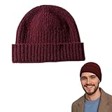 ☀Bonnet Beanie Homme: Que ce soit en tant qu'accessoire de mode au printemps et en été ou en tant que protecteur utile des larves froides et humides, le chapeau de laine coupe toujours une bonne silhouette.