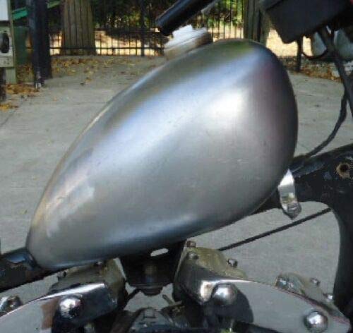 Dished Wassell Motorcycle Gas Tank Frisco Mount Shallow Tunnel 2.23 Gallon 2.2 Gal Peanut Style Sportster Bobber Harley Chopper Bayonet Cam Fuel Cap Bung Two 1/4 Inch Npt Petcock Bungs Custom Bike 883 #TOP5