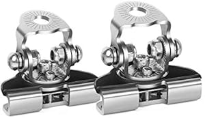 LED Light Bar Mounting Bracket, Nilight 2PCS Universal Adjustable Pillar Hood Led Work Light Mount Bracket Clamp Holder for Off Road Jeep Truck SUV Installing Without Drilling, 2 Years Warranty