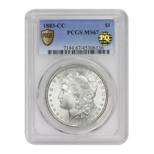 1883 CC American Silver Morgan Dollar MS-67 PQ Approved $1