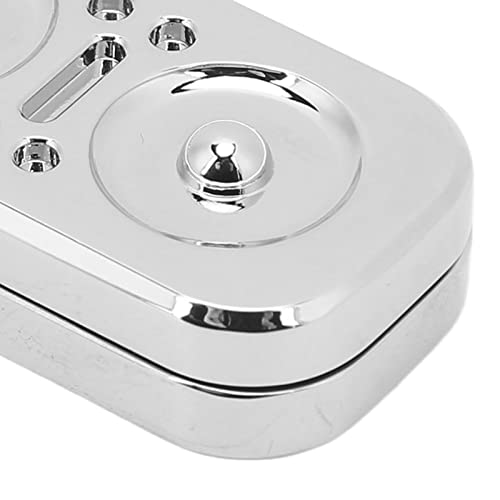 Owl Fidget Slider, Magnetic Lightweight Sensory Fidget Slider Toy Metal for ADD (Silver), Small - Image 4