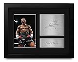 HWC Trading Conor Benn Boxing Framed Gifts Printed Signed Autograph Picture for Boxer Memorabilia Fans - US Letter Size
