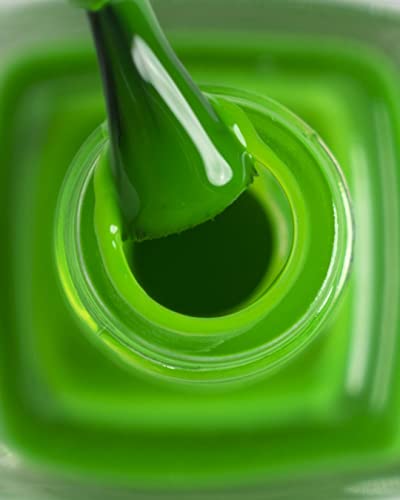 Heroine.nyc Neon Green Nail Polish - Cruelty-Free, Vegan And Non-Toxic (9-Free) Formula - .37 Fl. Oz. (11 Ml) - Neon Green, 1 Bottle - Toxic Treat (Green) #TOP2