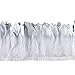 AWAYTR Duck Goose Feather Trim Fringe 2 Yards (Silver&White)