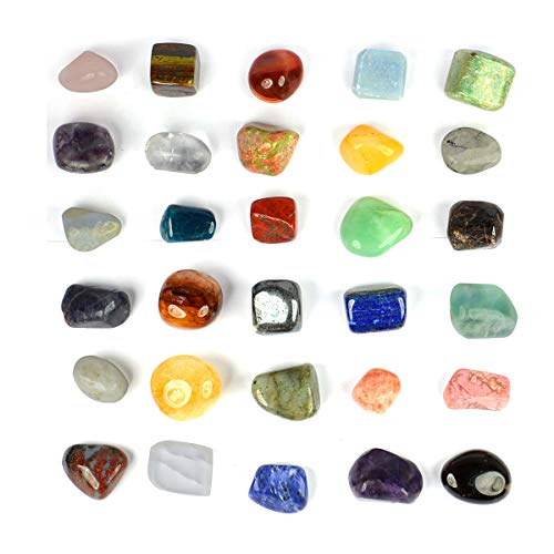 Image of Reiki Crystal Products Certified Natural Crystal Tumble Stone Kit | Multiple Crystal Stone Sets for Meditation, Reiki, Chakra & Spiritual Practices