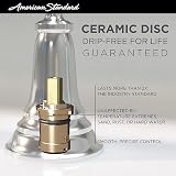 American Standard TU018508.002 Zestaw wykończeniowy wanny Edgemere z oszczędzającą wodę głowicą prysznicową i wkładem, polerowany chrom