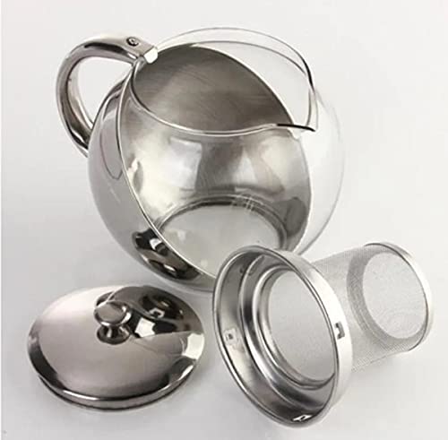 Chaleira Com Infusor Coador Filtro Bule Chá Café Inox 700ml