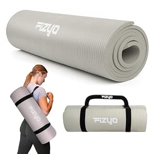FIZYO Yoga matte 190x60x1,5 cm aus NBR - rutschfest & extra-dick Yogamatte