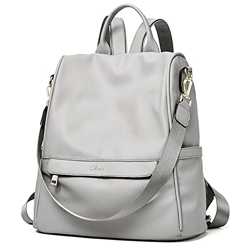 Cluci Backpacks Purse For Women Leather Fashion Large Anti-Theft Travel Bag Ladies Shoulder Bags Gray #TOP1