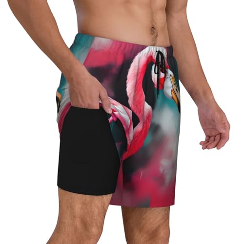 Short de bain décontracté homme séchage rapide doublure compression maillot - 3