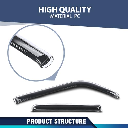 Image of PIT66 in-Channel Ventvisor Window Deflectors Fit Toyota 4Runner 2010-2024
