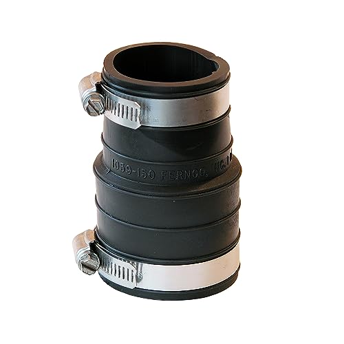 Fernco P1059-150 Flexible PVC Coupling For 1-1/2