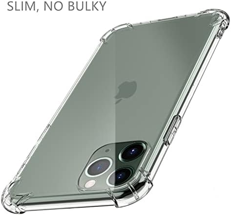 Case for iPhone 11 Pro (5.8-Inch), Melomon Premium Flexible Bumper Cover, Transparent Shockproof iPhone 11 Pro Case With Drop Protection Corners, Anti-Scratch Hard PC Back Plate, Crystal Clear