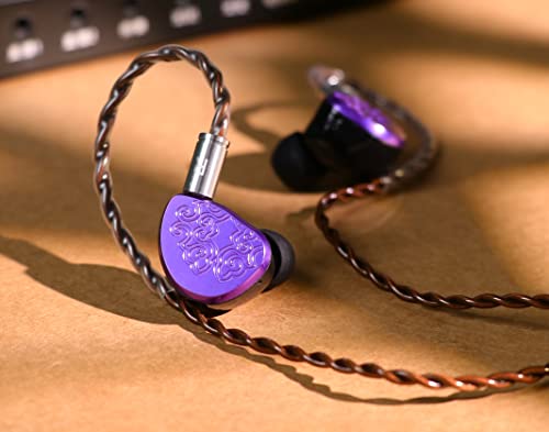 Linsoul Tangzu Wu Zetian Hifi 14.5Mm Planar Driver In Ear Earphone With 3D Printed Resin Shell, Cnc Aluminum Faceplate, Detachable 0.78Mm 2Pin 5N Ofc Cable For Audiophile Musician Dj Stage (3.5Mm) #TOP6