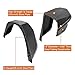 Hooke Road High Clearance JL Fender Flares Kit for 2018-2025 Jeep Wrangler JL JLU 2/4 Doors, Offroad Steel Tube Fenders with Lights - 4PCS Front and Rear Set