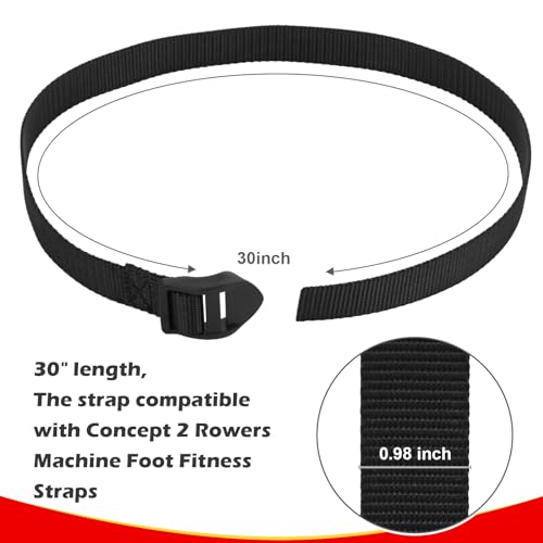 Rowing Machine Feet Straps for Concept 2 Rower by Aoheke - Image 2