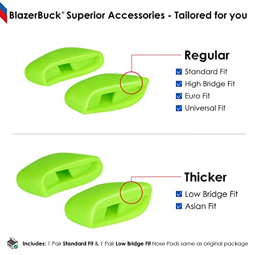 Image of BLAZERBUCK Replacement Nose Pads Piece for Oakley Bisphaera OO9400