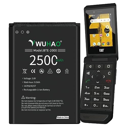 WUHAO CAT S22 Flip Smartphone Battery 2500mAh BTE-2000